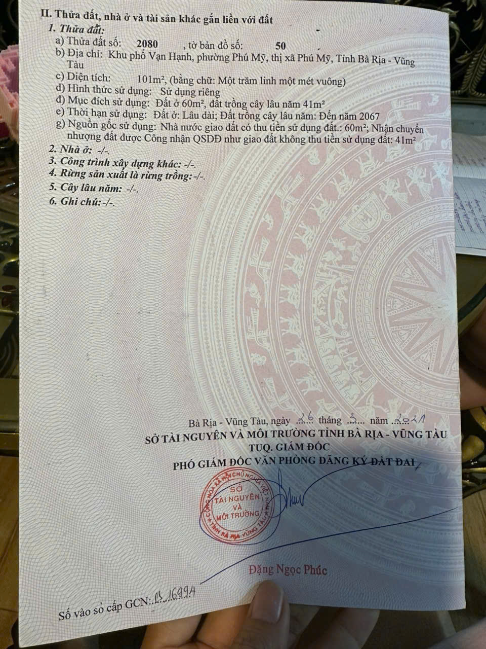 Đường S Phú Mỹ còn lô đẹp như ý